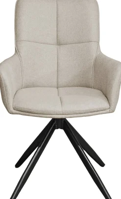 byLIVING Esszimmerstuhl »HAMILTON« (Set) 2 Stk.Webstoff, bis 110 kg, 360° drehbar, Schaumstoff, 4er Kreuzgestell