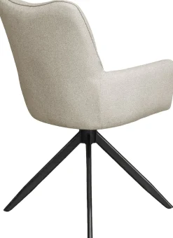 byLIVING Esszimmerstuhl »HAMILTON« (Set) 2 Stk.Webstoff, bis 110 kg, 360° drehbar, Schaumstoff, 4er Kreuzgestell