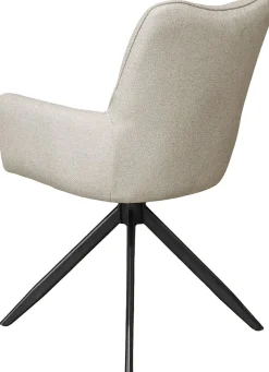 byLIVING Esszimmerstuhl »HAMILTON« (Set) 2 Stk.Webstoff, bis 110 kg, 360° drehbar, Schaumstoff, 4er Kreuzgestell