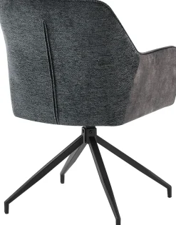 byLIVING Esszimmerstuhl »Jacky 2er-Set« (Set) 2 Stk.drehbarer Stuhl mit Taschenfederkern und moderner Stoffkombination