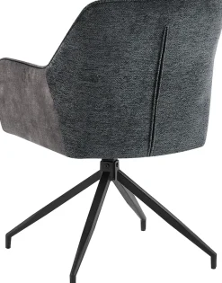 byLIVING Esszimmerstuhl »Jacky 2er-Set« (Set) 2 Stk.drehbarer Stuhl mit Taschenfederkern und moderner Stoffkombination