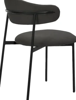 byLIVING Esszimmerstuhl »Jersey (2er-Set)« (Set) Gestell Metall schwarz, Küchenstuhl, Webstoffbezug, diverse Farben