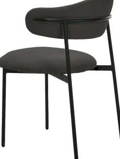 byLIVING Esszimmerstuhl »Jersey (2er-Set)« (Set) Gestell Metall schwarz, Küchenstuhl, Webstoffbezug, diverse Farben