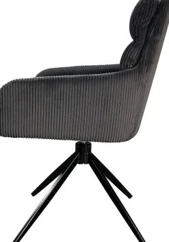 byLIVING Esszimmerstuhl »Pura« (Set) 2 Stk.Sitzschale 360°drehbar, Metall schwarz, Armlehnstuhl, diverse Farben