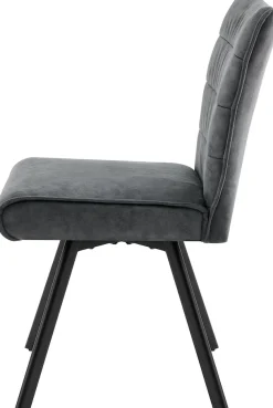 byLIVING Esszimmerstuhl »ROBBIE« (Set) 2 Stk.Microfaser, 360° drehbar, Taschenfederkern,Steppung Rücken, Keder