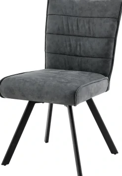 byLIVING Esszimmerstuhl »ROBBIE« (Set) 2 Stk.Microfaser, 360° drehbar, Taschenfederkern,Steppung Rücken, Keder