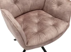 byLIVING Esszimmerstuhl »Sarina« () 2er-Set, hochwertiger Vintage-Samt Bezug mit Steppung, 360Grad drehbar