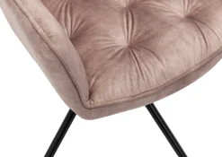 byLIVING Esszimmerstuhl »Sarina« () 2er-Set, hochwertiger Vintage-Samt Bezug mit Steppung, 360Grad drehbar