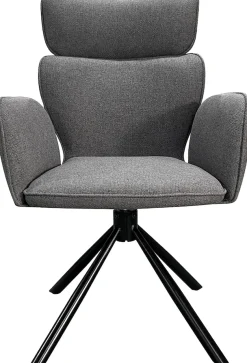 byLIVING Esszimmerstuhl »SEATTLE« (Set) 2 Stk.Webstoff in anthrazit, bis 110 kg, 360° drehbar, Schaumstoff