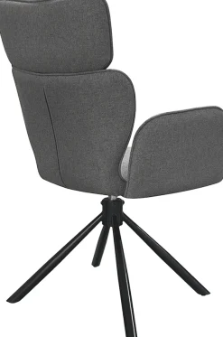 byLIVING Esszimmerstuhl »SEATTLE« (Set) 2 Stk.Webstoff in anthrazit, bis 110 kg, 360° drehbar, Schaumstoff