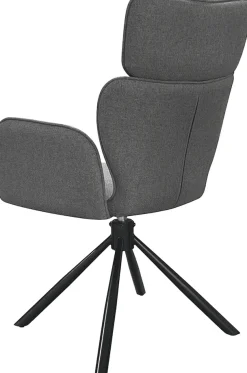byLIVING Esszimmerstuhl »SEATTLE« (Set) 2 Stk.Webstoff in anthrazit, bis 110 kg, 360° drehbar, Schaumstoff