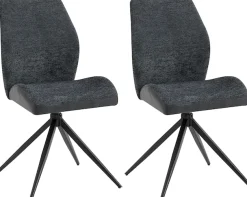 byLIVING Esszimmerstuhl »Snap 2er-Set« (Set) 2 Stk.mit 360 Grad Drehfunktion, Vintage Mikrofaser und Boucle Stoff