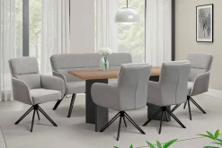 byLIVING Esszimmerstuhl »Tino« (Set) 2 Stk.360 Grad drehbar mit Federkernpolsterung, hochwertige Polsterbezüge