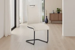 byLIVING Freischwinger »CAPRI« (Set) 2 Stk.Webstoff, bis 110 kg, Schaumstoff, Schwingstuhlgestell, mit Griff