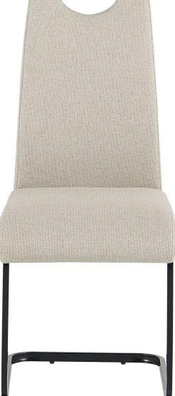byLIVING Freischwinger »CAPRI« (Set) 2 Stk.Webstoff, bis 110 kg, Schaumstoff, Schwingstuhlgestell, mit Griff