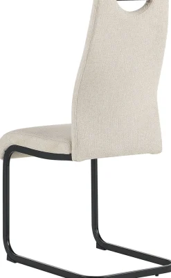 byLIVING Freischwinger »CAPRI« (Set) 2 Stk.Webstoff, bis 110 kg, Schaumstoff, Schwingstuhlgestell, mit Griff