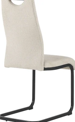 byLIVING Freischwinger »CAPRI« (Set) 2 Stk.Webstoff, bis 110 kg, Schaumstoff, Schwingstuhlgestell, mit Griff