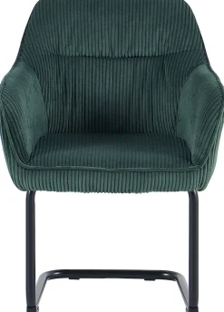 byLIVING Freischwinger »ELBA« (Set) 2 Stk.Grob-Cord, 110 kg, 180° drehbar Rückholfunktion, Schwingstuhlgestell