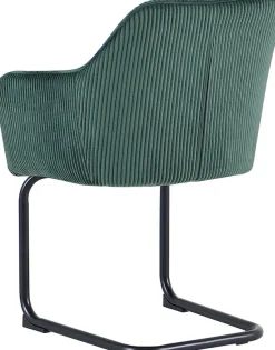 byLIVING Freischwinger »ELBA« (Set) 2 Stk.Grob-Cord, 110 kg, 180° drehbar Rückholfunktion, Schwingstuhlgestell
