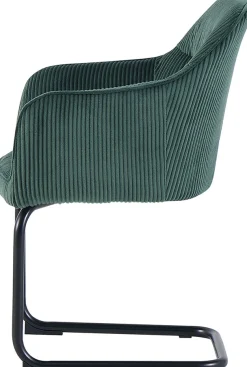 byLIVING Freischwinger »ELBA« (Set) 2 Stk.Grob-Cord, 110 kg, 180° drehbar Rückholfunktion, Schwingstuhlgestell