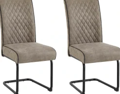 byLIVING Freischwinger »Maria-XXL 2er-Set« (Set) 2 Stk.mit gemütlicher Federkernpolsterung und XXL Belastbarkeit bis zu 150kg
