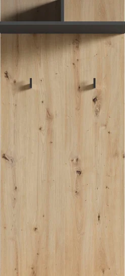 byLIVING Garderobenpaneel »Ben« 1 Stk. tlg. Breite 60 cm, mit Kleiderhaken und Ablage
