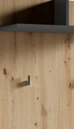 byLIVING Garderobenpaneel »Ben« 1 Stk. tlg. Breite 60 cm, mit Kleiderhaken und Ablage