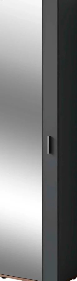 byLIVING Garderobenschrank »Jakob« mit großem Spiegel, Breite 49 cm
