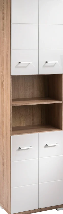byLIVING Hochschrank »Nebraska« Breite 50 cm, Badezimmerschrank mit Metallgriffen, viel Stauraum