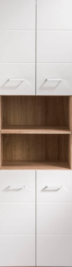 byLIVING Hochschrank »Nebraska« Breite 50 cm, Badezimmerschrank mit Metallgriffen, viel Stauraum