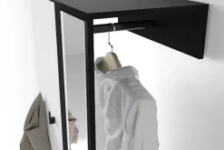 byLIVING Kompaktgarderobe »Dielen - Set Andorra« 1 Stk. tlg. maximale Ordnung auf wenig Fläche mit Spiegel, Kleiderstange und Haken