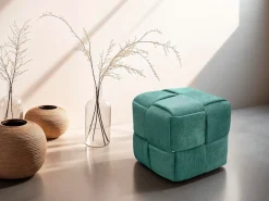 byLIVING Pouf »URBAN« Bezug Cord in verschiedenen Farben, Schaumstoff