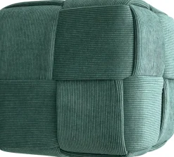 byLIVING Pouf »URBAN« Bezug Cord in verschiedenen Farben, Schaumstoff
