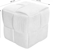 byLIVING Pouf »URBAN« Bezug Cord in verschiedenen Farben, Schaumstoff