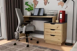 byLIVING Schreibtisch »Bern, moderner Computertisch« mit viel Stauraum, Breite 138cm, rechts oder links montierbar