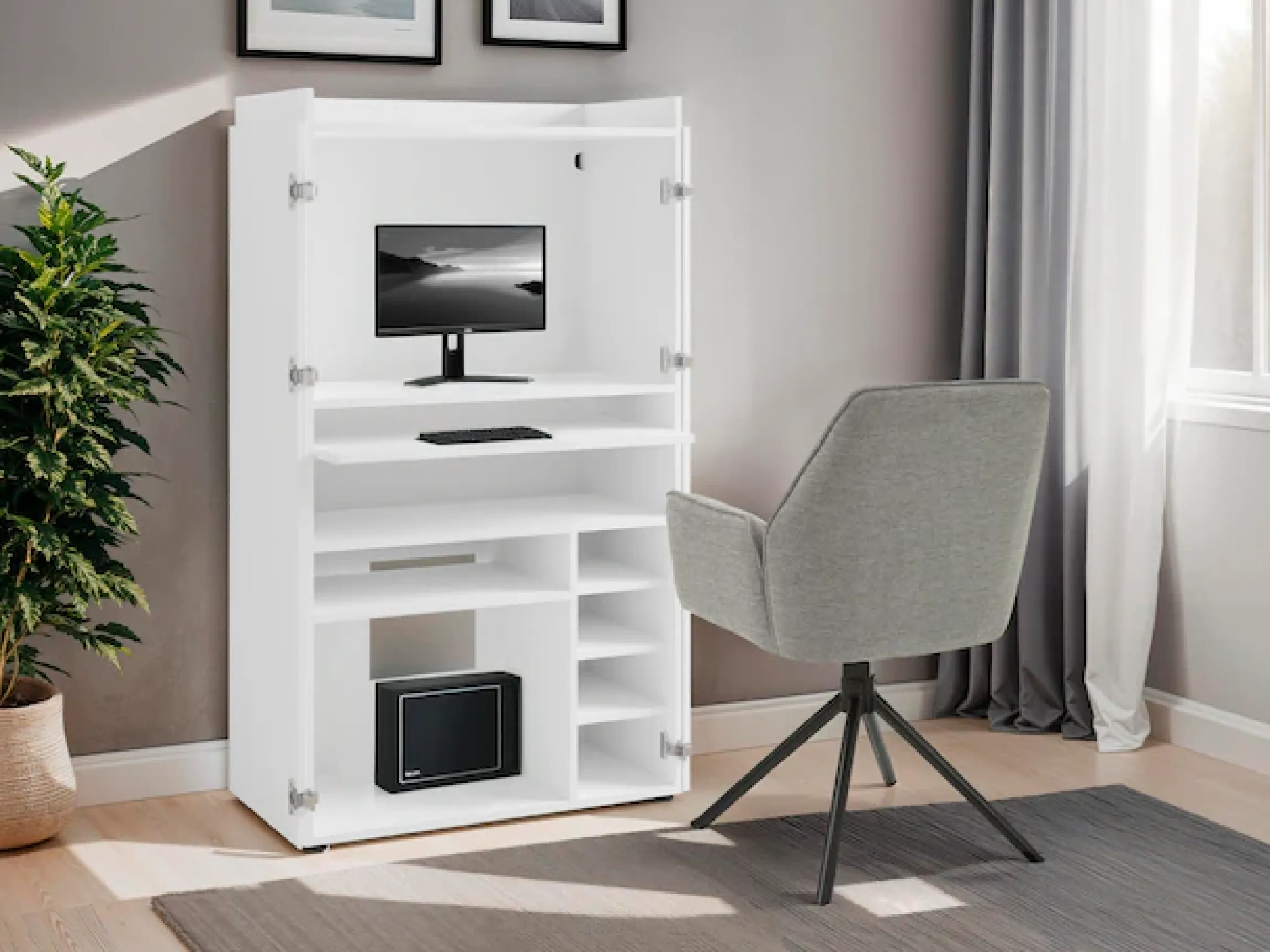 byLIVING Sekretär »Janne« platzsparende Arbeitslösung für den Wohnraum mit viel Stauraum
