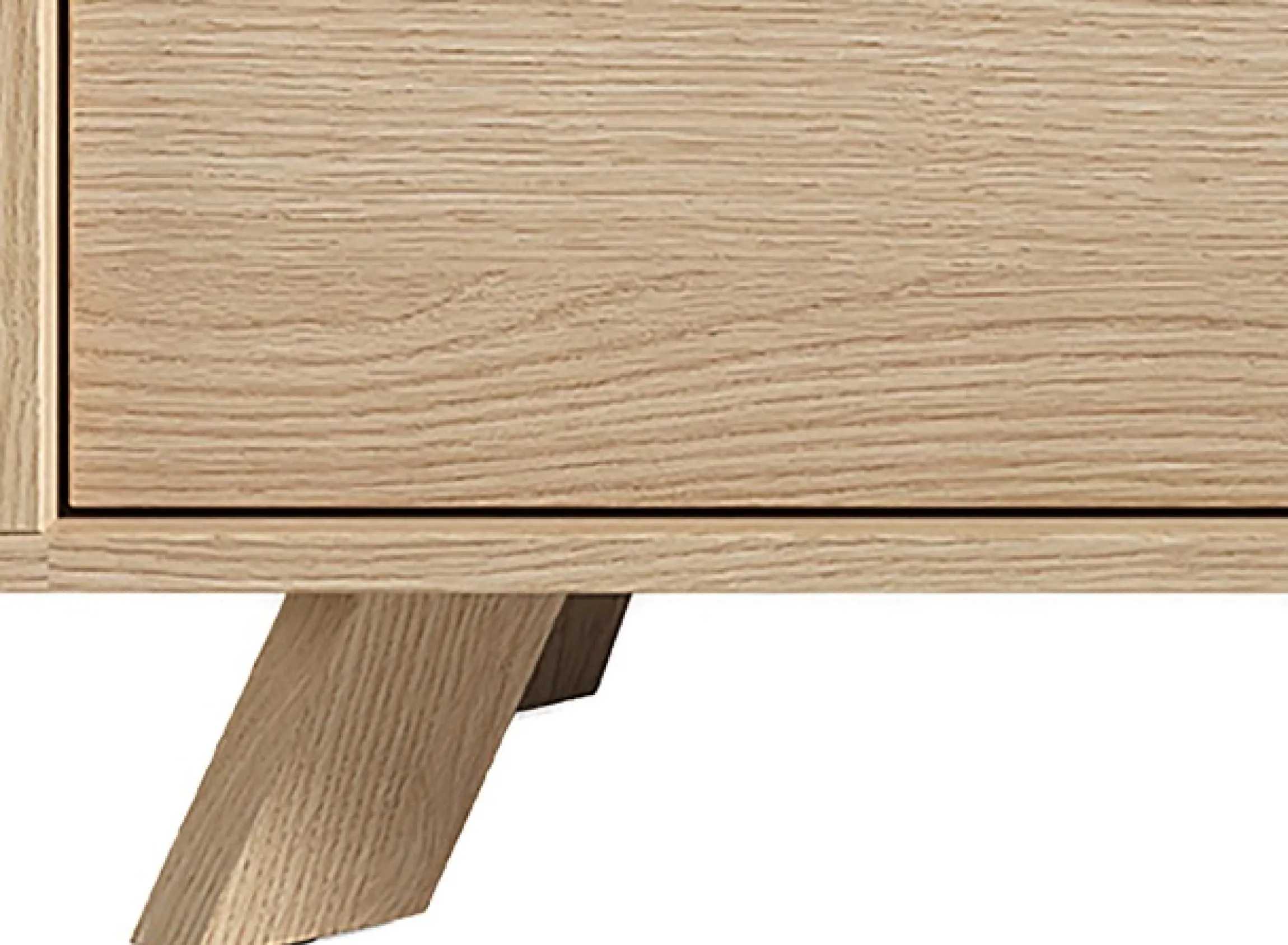 byLIVING Sideboard »Bastian« 1 Stk. tlg. mit massiven Holzfüßen und Griffen, natürlicher Eichenlook, 180cm
