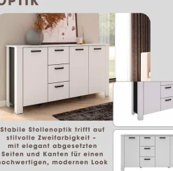byLIVING Sideboard »Faro« 1 Stk. tlg. moderne Kommode in verschiedenen Farben verfügbar, 160cm.