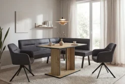 byLIVING Säulen-Esstisch »TOM« Artisan Eiche (Eiche-Optik), 100 kg, 4 Sitzplätze, Säule: 25 x 56,6 cm