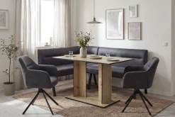 byLIVING Säulen-Esstisch »TOM« Artisan Eiche (Eiche-Optik), 100 kg, 4 Sitzplätze, Säule: 25 x 56,6 cm