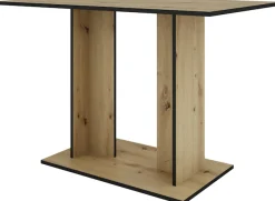 byLIVING Säulen-Esstisch »TOM« Artisan Eiche (Eiche-Optik), 100 kg, 4 Sitzplätze, Säule: 25 x 56,6 cm