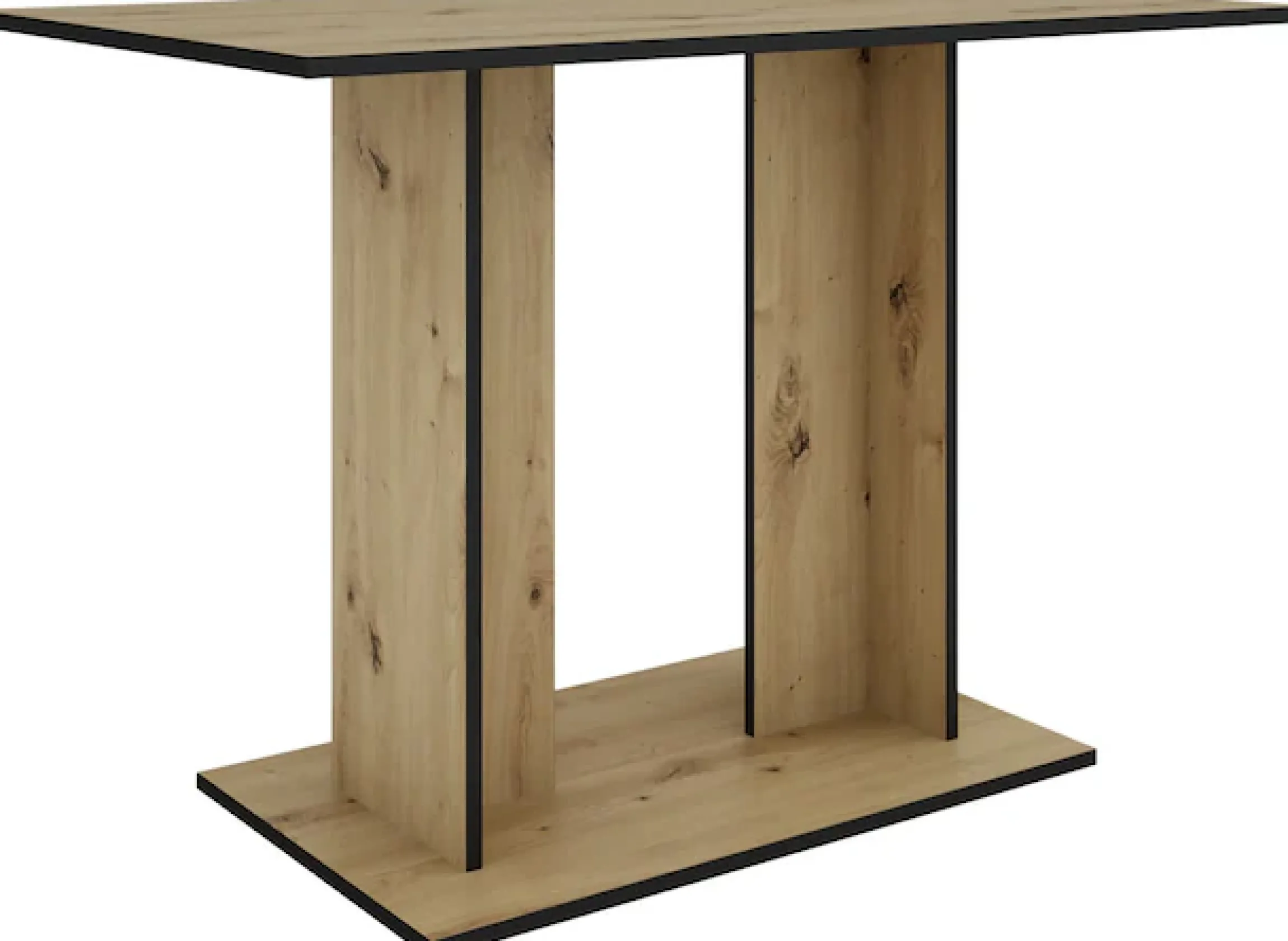 byLIVING Säulen-Esstisch »TOM« Artisan Eiche (Eiche-Optik), 100 kg, 4 Sitzplätze, Säule: 25 x 56,6 cm