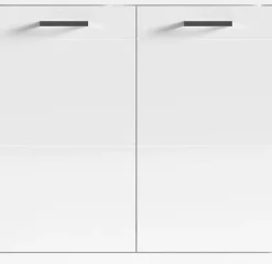 byLIVING Waschbeckenunterschrank »Nebraska« Breite 60 cm, mit Hochglanzlackierung und verchromten Metallgriffen