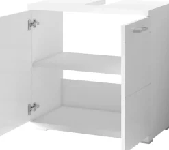 byLIVING Waschbeckenunterschrank »Nebraska« Breite 60 cm, mit Hochglanzlackierung und verchromten Metallgriffen