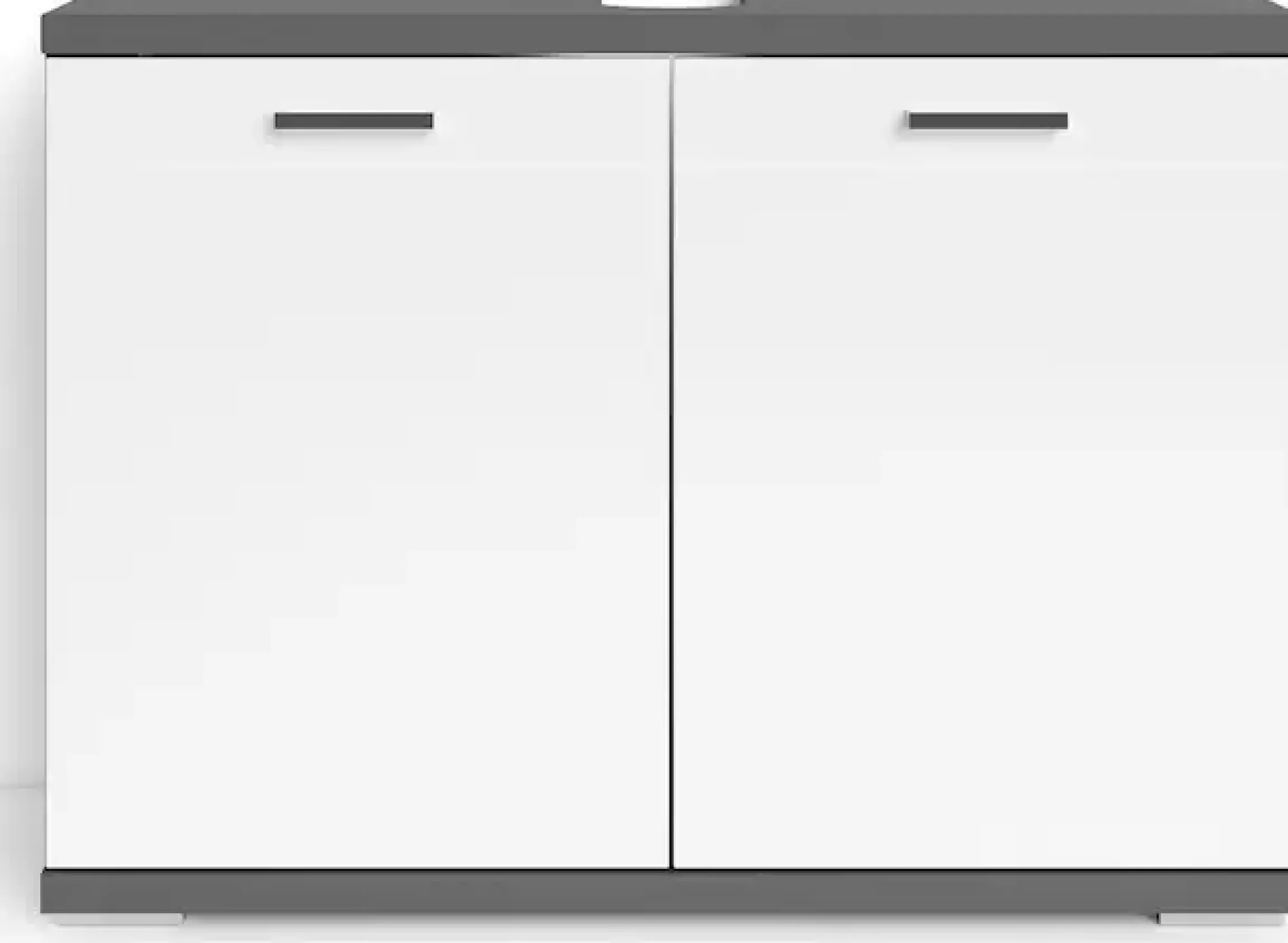 byLIVING Waschbeckenunterschrank »Nebraska« Breite 80 cm, Badezimmerschrank, MDF-Fronten in Hochglanz-Optik