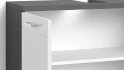 byLIVING Waschbeckenunterschrank »Nebraska« Breite 80 cm, Badezimmerschrank, MDF-Fronten in Hochglanz-Optik