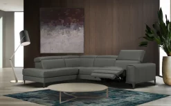 CALIA ITALIA Ecksofa »Benja, Designsofa mit erstklassigen Komfortfunktionen zum Wohlfühlen« in Leder, mit elektrischer Relaxfunktion