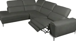 CALIA ITALIA Ecksofa »Benja, Designsofa mit erstklassigen Komfortfunktionen zum Wohlfühlen« in Leder, mit elektrischer Relaxfunktion