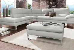 CALIA ITALIA Ecksofa »Dave, italienisches Designsofa mit erstklassigem Sitzkomfort, L-Form« mit tollen Lederbezügen