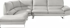 CALIA ITALIA Ecksofa »Dave, italienisches Designsofa mit erstklassigem Sitzkomfort, L-Form« mit tollen Lederbezügen